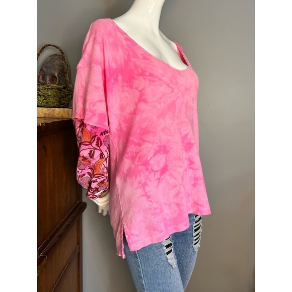 Anthropologie : dyed mixed material blouse - Picture 2 of 14